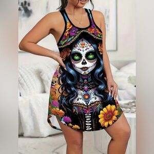 Colorful Day of the Dead Dress